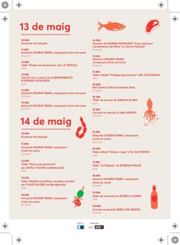 Programación de la primera edición de la feria Petit Mercat de Mercats