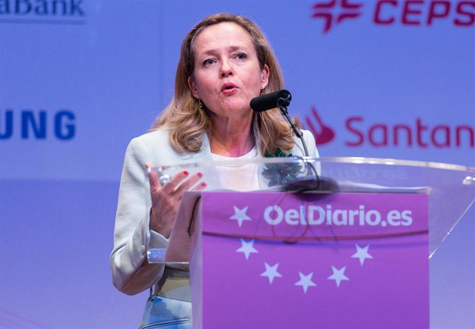 La vicepresidenta primera del Gobierno y ministra de Asuntos Económicos y Transformación Digital, Nadia Calviño