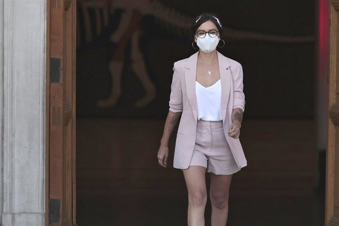 Archivo - La portavoz del Gobierno chileno, Camila Vallejo