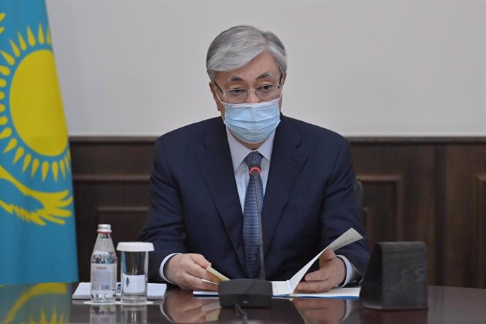 Archivo - El presidente de Kazajistán, Kasim Jomart Tokayev