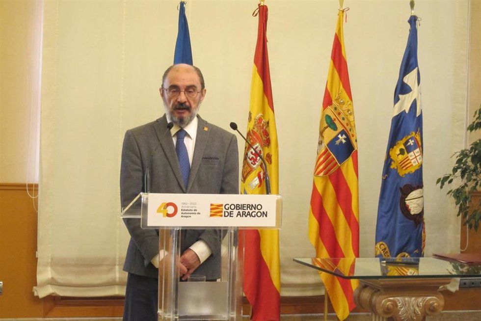 El presidente de Aragón, Javier Lambán.