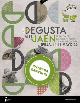 Cartel del III Salón Degusta en Jaén.