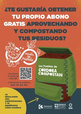 Cartel de la campaña de compostaje.