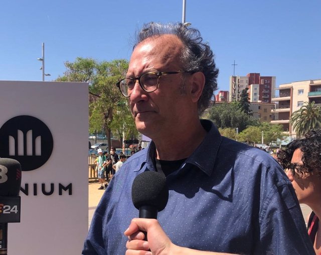 El presidente de Òmnium Cultural, Xavier Antich, en declaraciones a 13 de mayo de 2022 en Barcelona