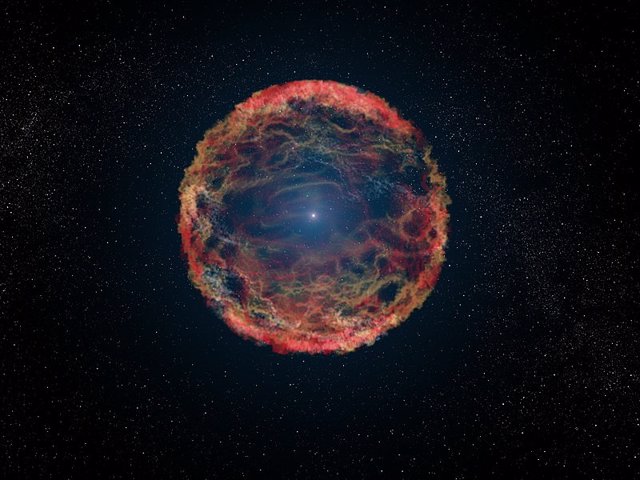 Impresión artística de una supernova