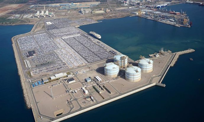Zona de gas del puerto de Sagunto
