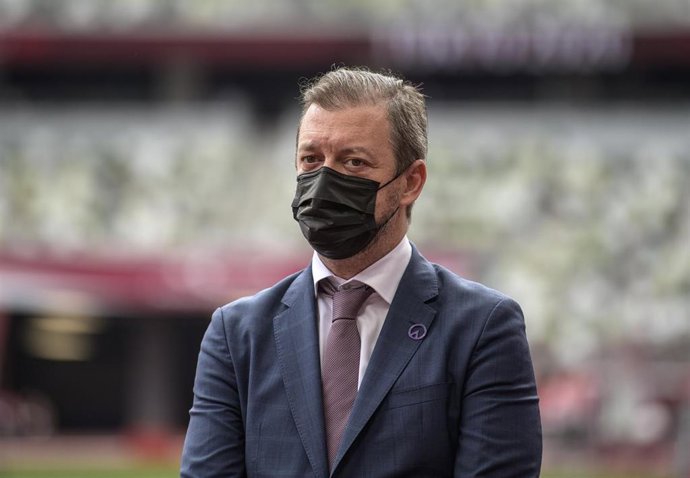 Archivo - Andrew Parsons, presidente del Comité Paralímpico Internacional, durante los Juegos de Tokio