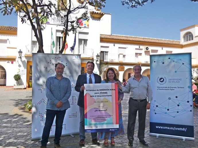 Presentación del III Campus de Inmersión Rural ante el Despoblamiento de Diputacion y UMA se abre a menores de 35 años