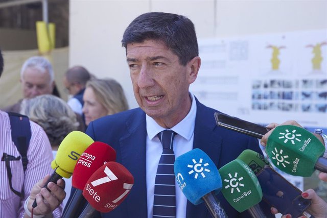 El coordinador de Cs en Andalucía y vicepresidente de la Junta de Andalucía, Juan Marín, en una imagen de 9 de mayo.