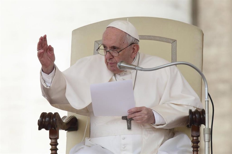 El Papa en la audiencia general del pasado miércoles