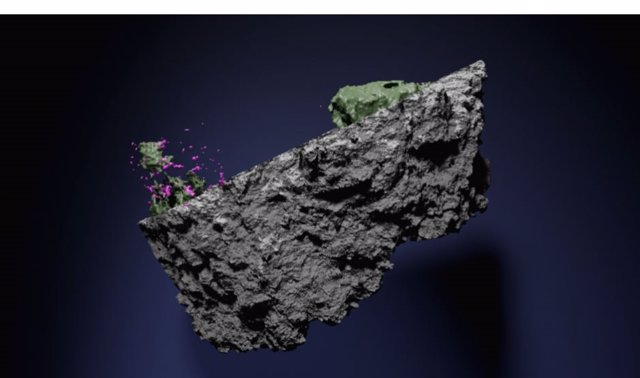 Representación 3D del meteorito de Marte
