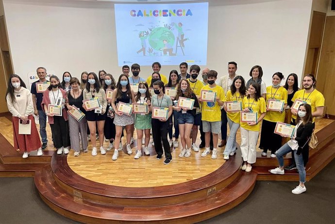 Ganadores de la 17 edición de la feria 'Galiciencia', celebrada en Ourense.