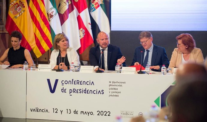 La presidenta de la Diputación de Barcelona, Núria Marín, en la quinta Conferencia de Presidencias de Diputaciones Provinciales, Cabildos y Consejos Insulares