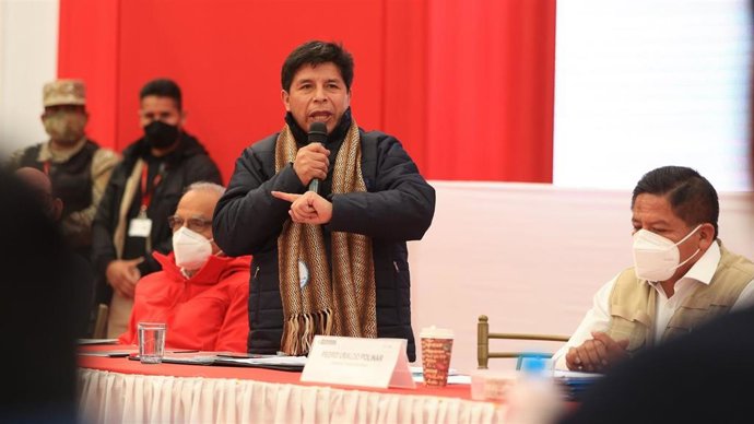 El presidente de Perú, Pedro Castillo.