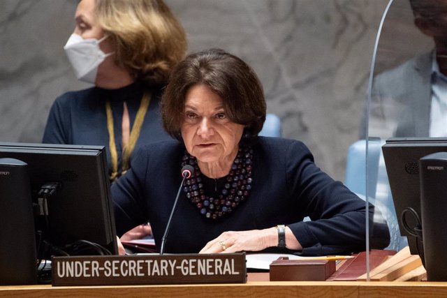 Archivo - La subsecretaria general de Asuntos Políticos y de Consolidación de la Paz de la ONU, Rosemary DiCarlo