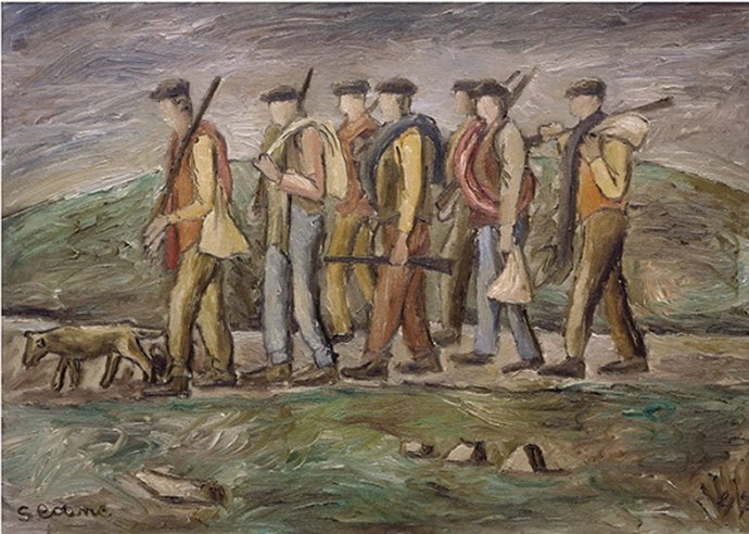 `Guerrilleros Españoles' (1947, Óleo Sobre Lenzo), De Luís Seoane