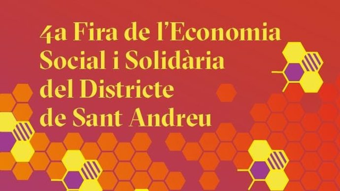 Cartell publicitari de la Fira d'Economia Social i Solidria del districte de Sant Andreu
