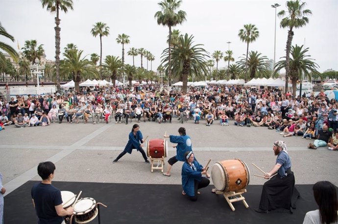 Una edició del festival Intercultural Matsuri a Barcelona