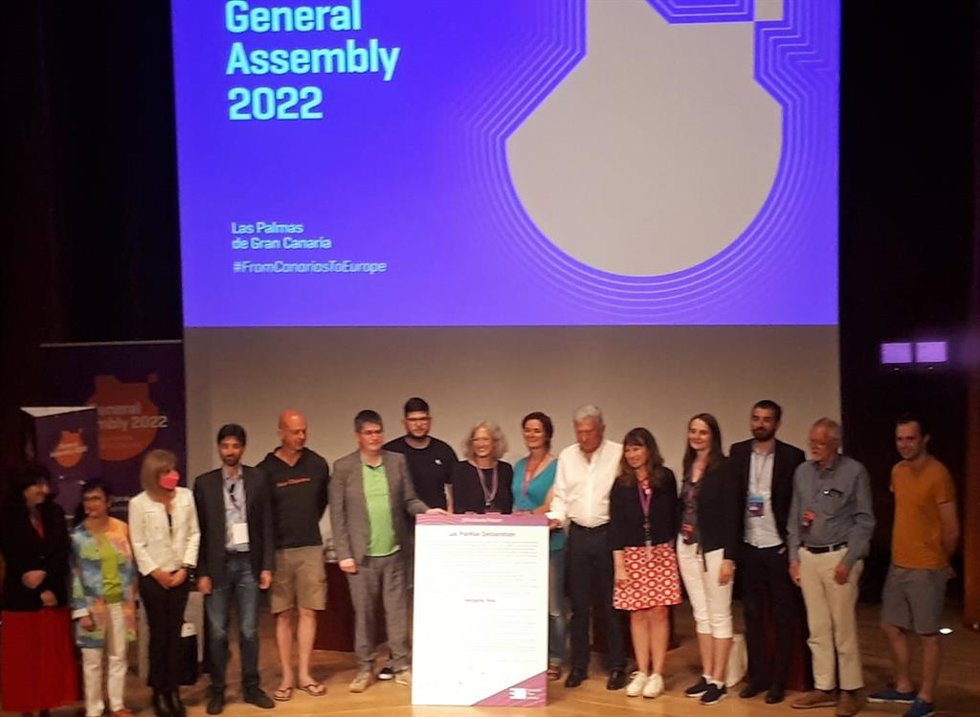 Clausura de la asamblea general de la Alianza Libre Europea (ALE)