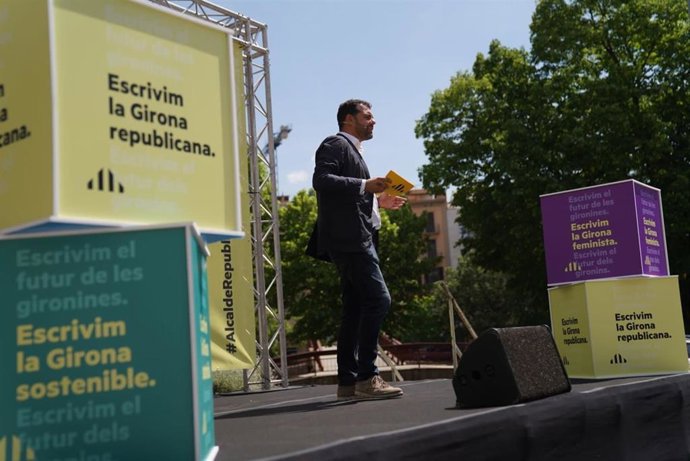 El candidato a la alcaldía de Girona por Esquerra Republicana, Quim Ayats.