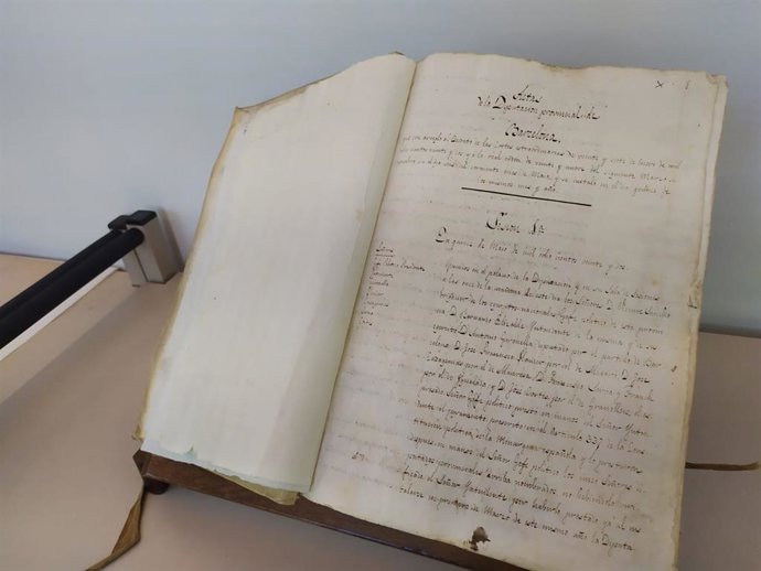 Primera acta de la Diputación de Barcelona, del 15 de mayo de 1822.