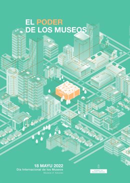 Cartel promocional del día de los museos en Asturias.