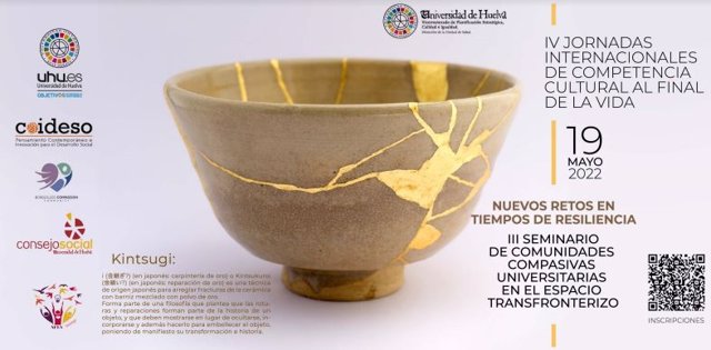 Cartel de las IV Jornadas Internacionales de 'Competencia Cultural al Final de la Vida: Nuevos retos en tiempos de Resiliencia'