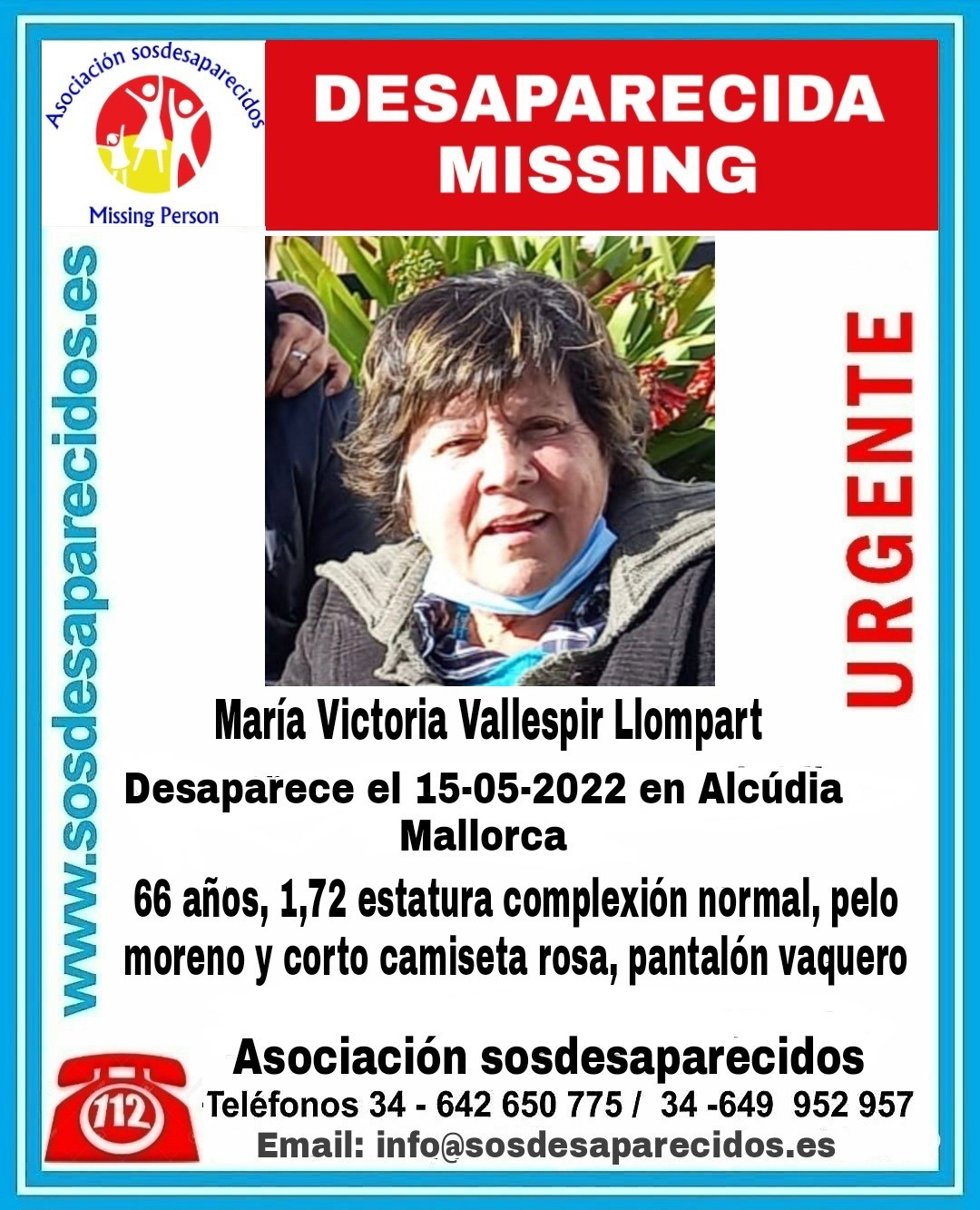 Buscan a una mujer desparecida en Alcúdia (Mallorca) este domingo.