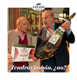 Imagen de Tendrás jamón, ¿no?, nueva campaña de Legado Ibérico con la complicidad de Antonio Resines y Emilio Gutiérrez Caba