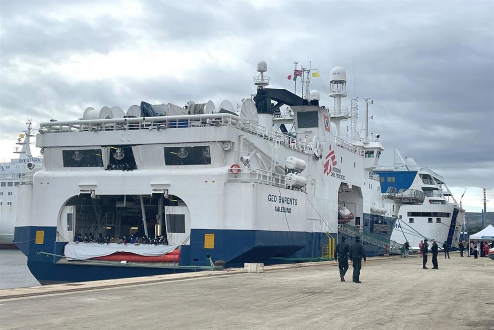 Archivo - El barco de rescate Geo Barents, de la ONG Médicos sin Fronteras. 