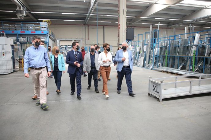 Momento de la visita a la empresa.