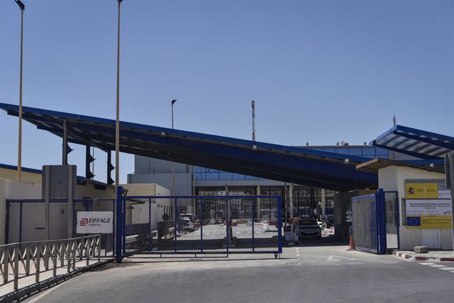 Aduana del Tarajal cerrada, a 7 de mayo de 2022,  en Ceuta (España). Actualmente cerrada la aduana se encuentra en proceso de acondicionamiento. El presidente del Gobierno de España y el rey de Marruecos sellaron un acuerdo histórico, el pasado 7 de abril