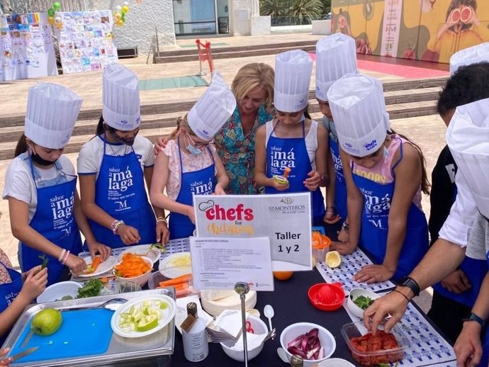 Arrancan los talleres ChefsForChildren impulsados por Sabor a Málaga con 37 cocineros y más de 150 escolares