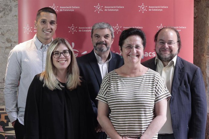 Assossiació de Celíacs de Catalunya en una rueda de prensa celebrada con motivo del día internacional de la celiaquía