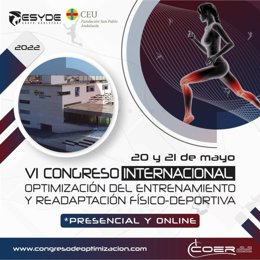 Cartel del VI Congreso Internacional de Optimización y Readaptación Físico-Deportiva.