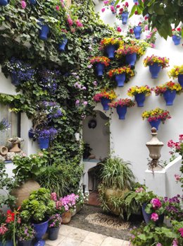 Patio de la casa ubicada en el número 2 de la calle Pastora, en Córdoba.