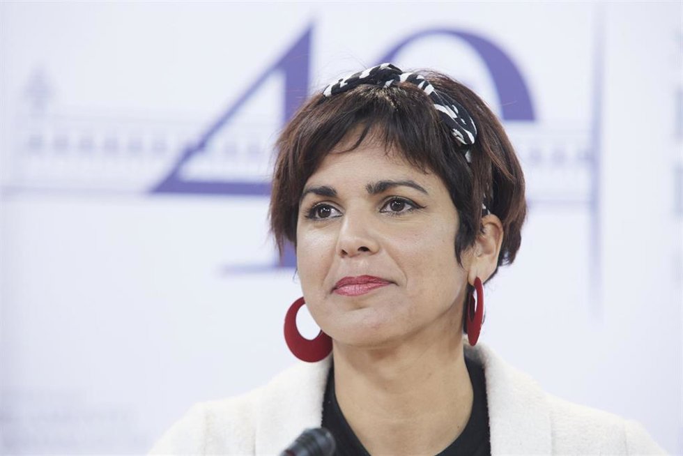 Archivo - La portavoz de Adelante Andalucía, Teresa Rodríguez, en una foto de archivo en el Parlamento andaluz.
