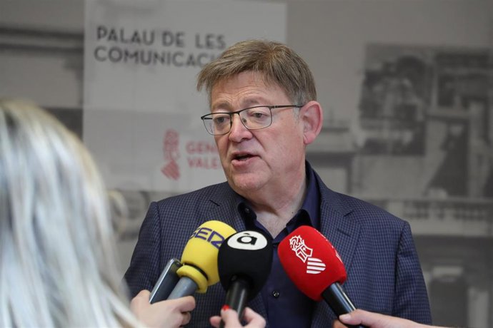 Ximo Puig en declaraciones a los medios en imagen de archivo