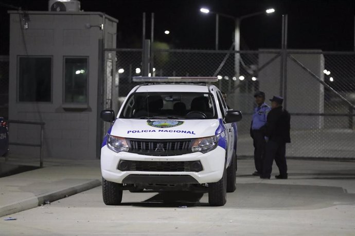 Un coche de la Policía Nacional de Honduras