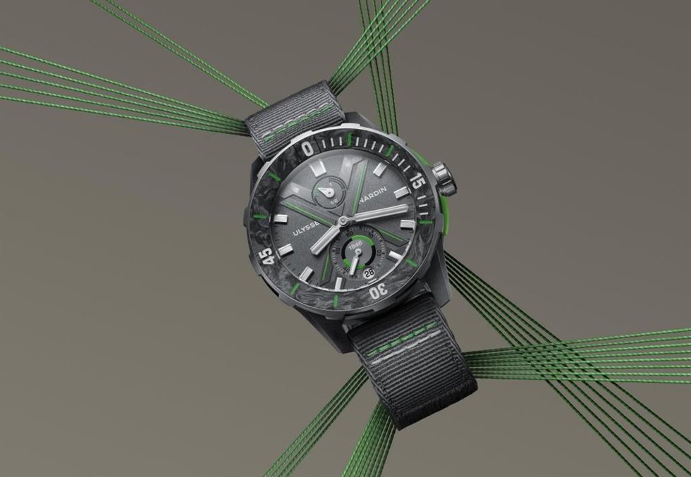 La manufactura suiza Ulysse Nardin lanza la primera colección de modelos de buceo fabricada a partir de redes de pesca.
