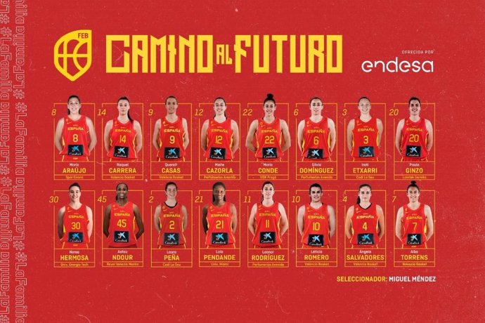 Pendande, Hermosa, Peña y Salvadores, novedades para la gira de la selección española femenina