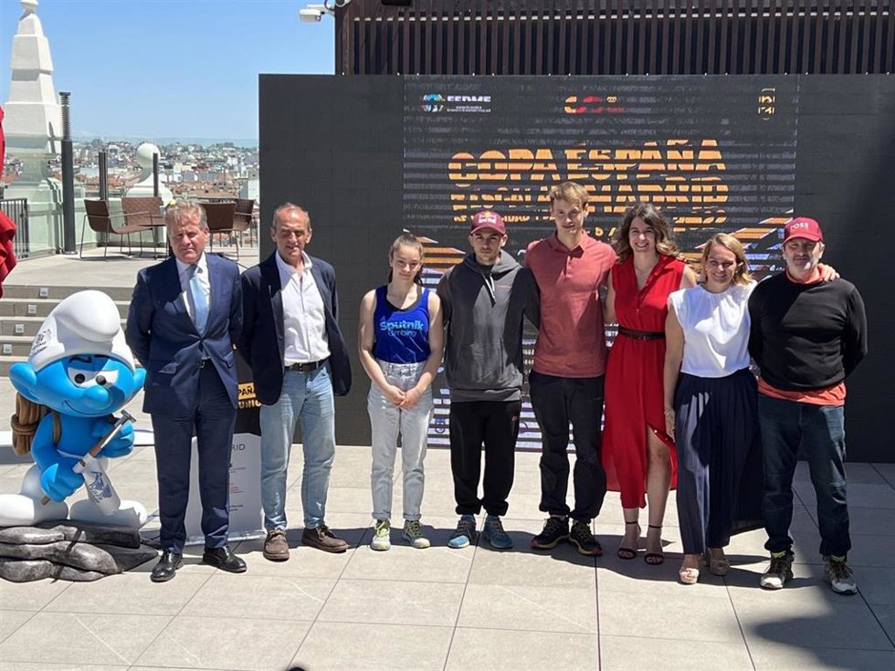 Presentación de la Copa de España de Escalada de Velocidad y Bloque, que se disputará en Madrid el próximo mes de junio