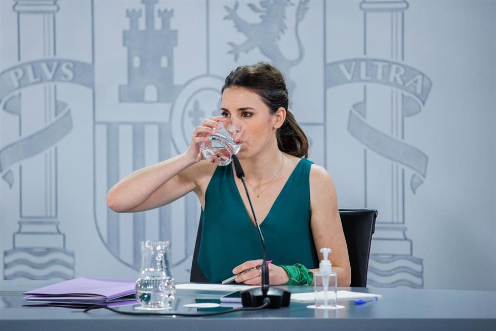 La ministra de Igualdad, Irene Montero