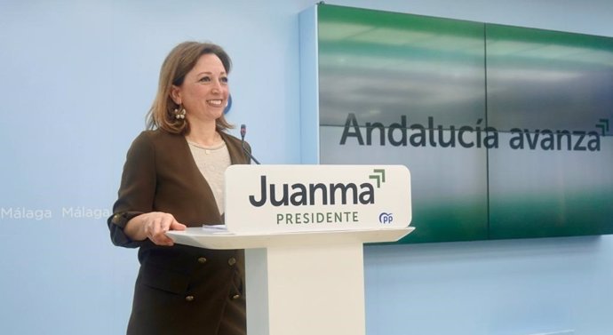 La candidata por el PP de Málaga al Parlamento andaluz Patricia Navarro