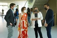 La delegada del Gobierno en Aragón, Rosa María Serrano, visita la Universidad San Jorge