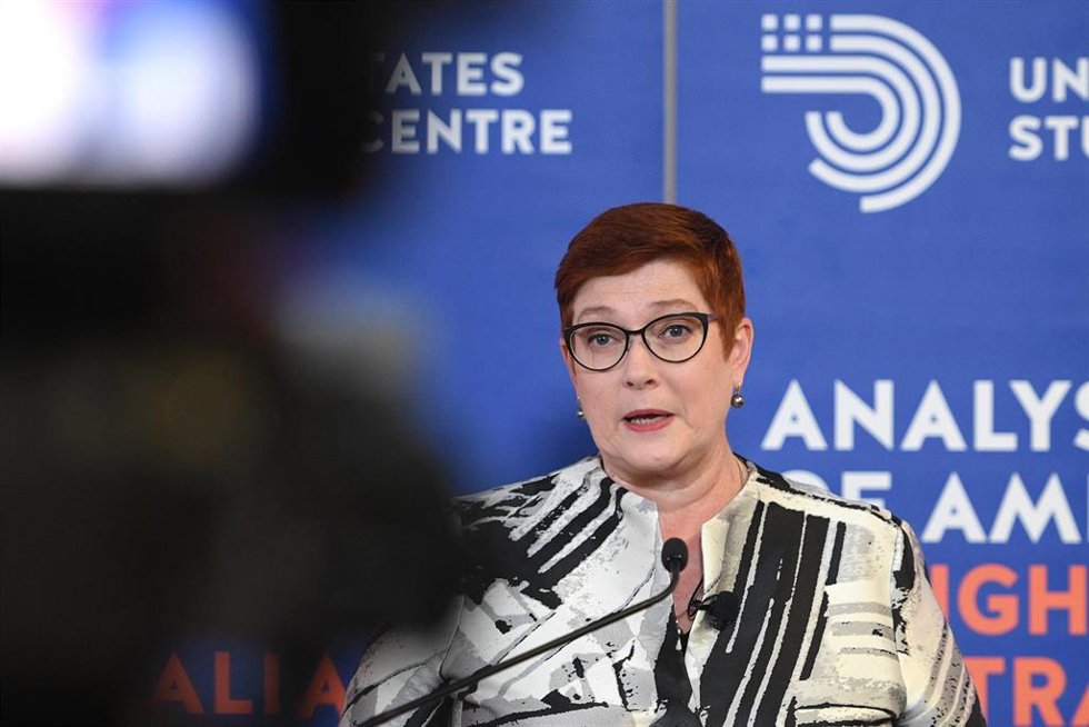 La primera ministra de Exteriores australiana, Marise Payne