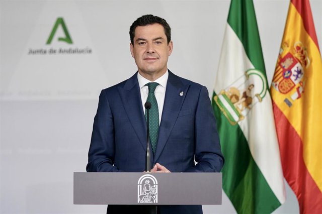 El presidente de la Junta de Andalucía, Juanma Moreno, en una foto de archivo.