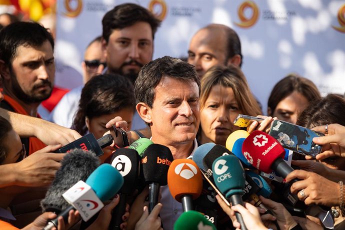 Archivo - L'exlíder de BCN Canvi a l'Ajuntament de Barcelona i ex-primer ministre francs, Manuel Valls