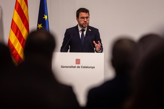 El president de la Generalitat, Pere Aragonès