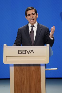 Archivo - BBVA celebra la Junta General de Accionistas